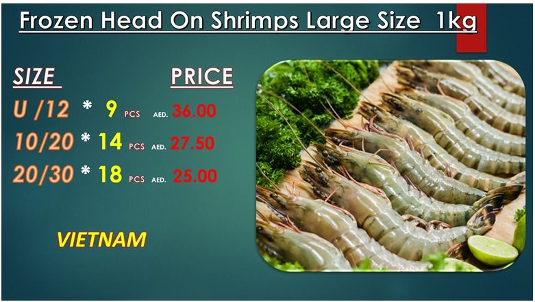 head on shrimps